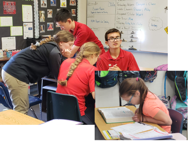 oroville middle school students engaged in classroom experiences